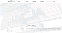 Desktop Screenshot of hotel-alicja.pl