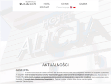 Tablet Screenshot of hotel-alicja.pl